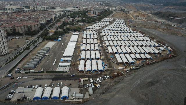 havadan fotoğraflarla// Bayramın 1.günü on binlerce kişiyi ağırlamaya hazırlanıyor