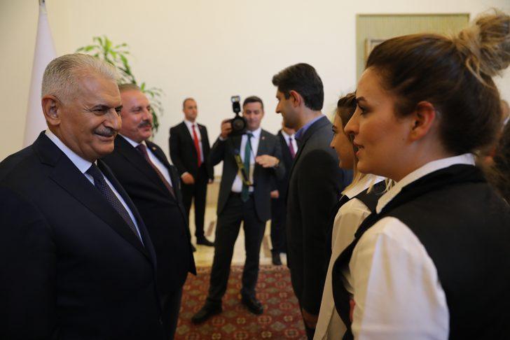 TBMM Başkanı Yıldırım, Meclis personeli ile bayramlaştı