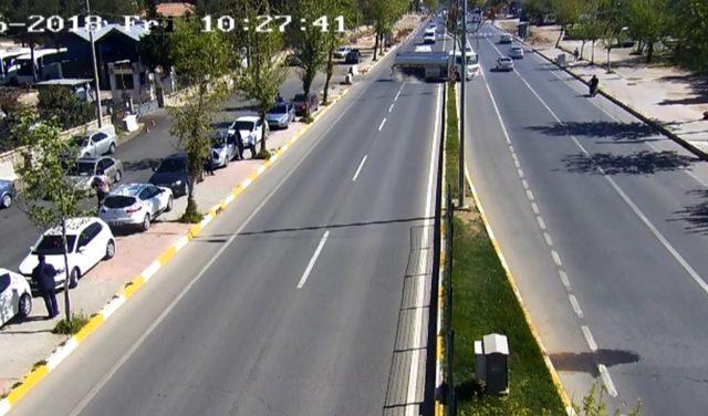 Adıyaman'da trafik kazaları güvenlik kameralarında