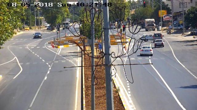 Adıyaman'da trafik kazaları güvenlik kameralarında