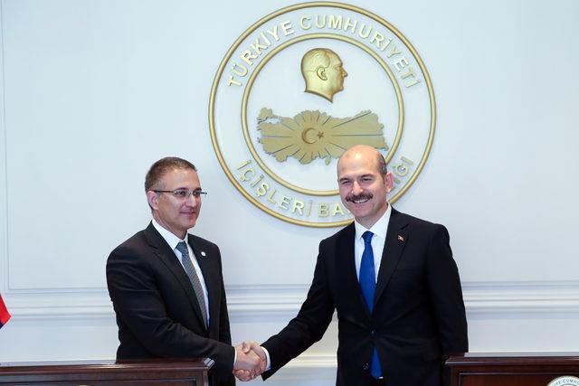 Bakan Soylu, Sırbistan İçişleri Bakanı Stefanovıc ile bir araya geldi