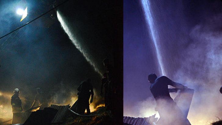 Erzurum'un Yakutiye ilçesinde büyük yangın! 42 kişi zehirlendi, 25 hayvan telef oldu