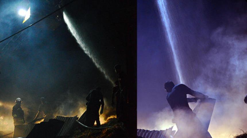 Erzurum'un Yakutiye ilçesinde büyük yangın! 42 kişi zehirlendi, 25 hayvan telef oldu