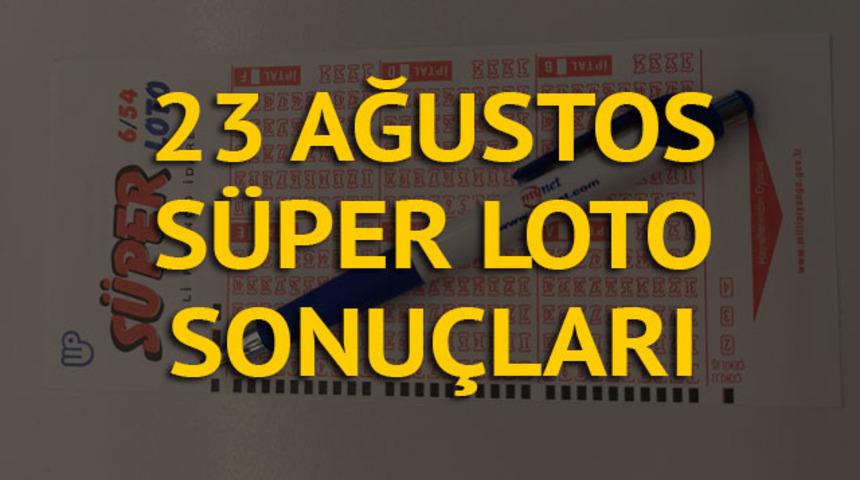 Süper Loto sonuçları 23 Ağustos / Süper Loto'da altı bilen yok, bir milyon 216 TL haftaya kaldı!