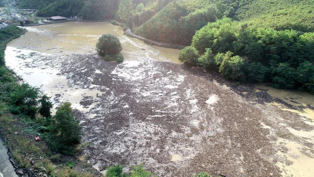 Sera Gölü odun, çöp ve balçıkla kaplandı 3