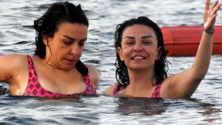 Fatma Turgut kameraları fark edince...