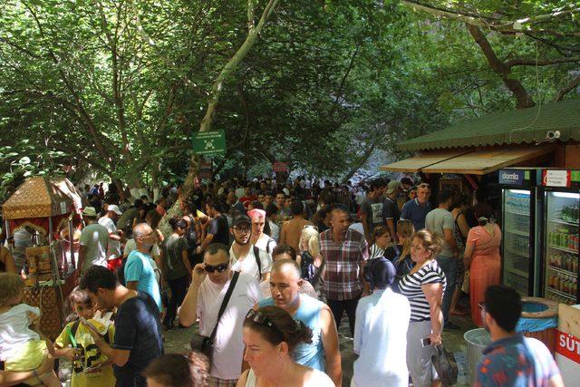 Saklıkent Kanyonu'na bayram boyunca ilgi yoğun oldu