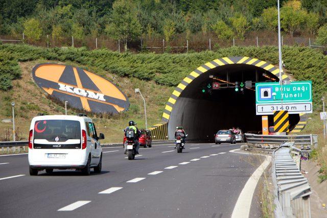 Tatil dönüşü Bolu'da trafik rahat