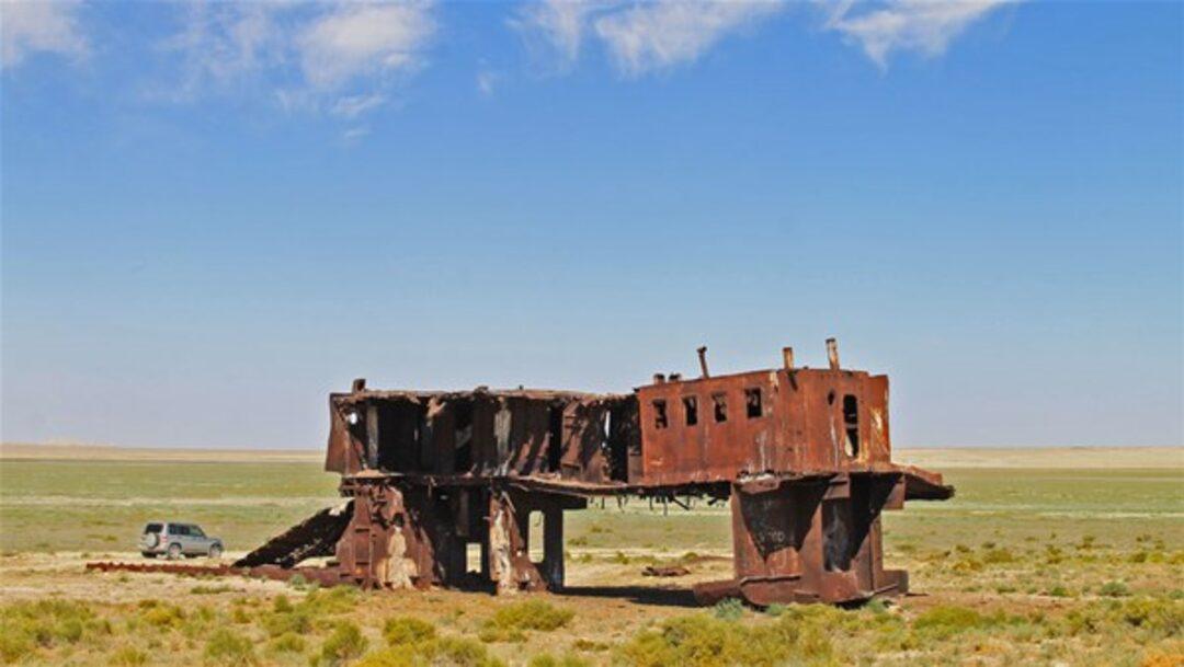 Брошенные воинские части на аральском море фото