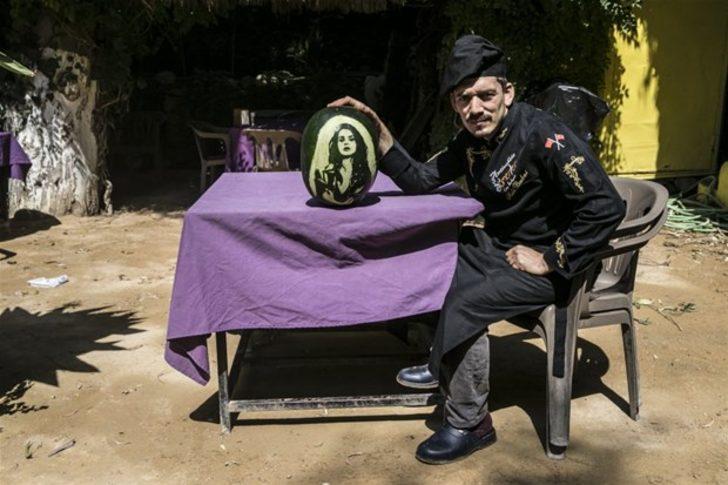 Dünyaca ünlü simaları karpuza işledi  G5