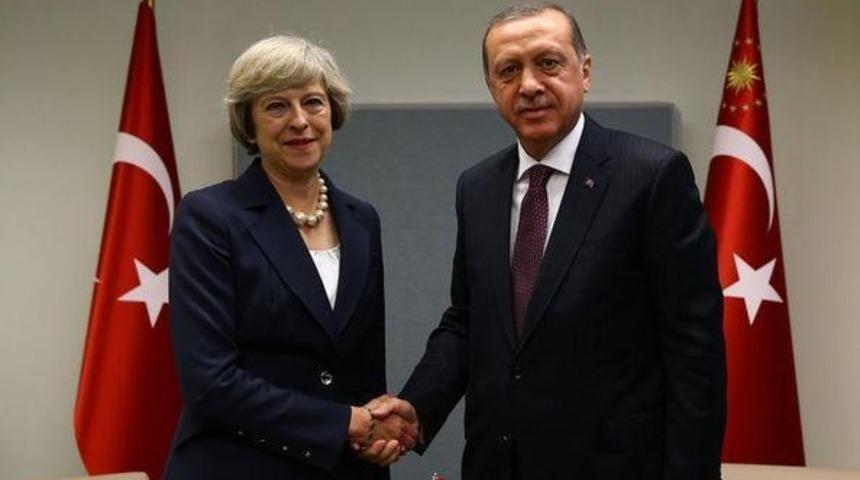 Erdoğan ile İngiltere Başbakanı May arasında kritik g&ouml;r&uuml;şme