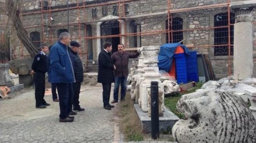 Milletvekili Tun&ccedil; Amasra M&uuml;zesi Onarım &Ccedil;alışmalarını İnceledi