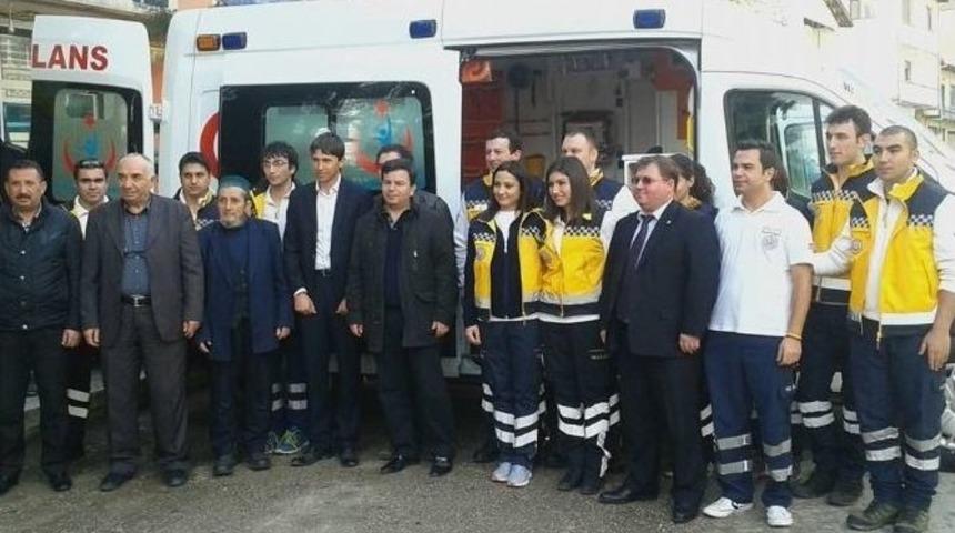 Kalkım Beldesine Yeni Ambulans Verildi