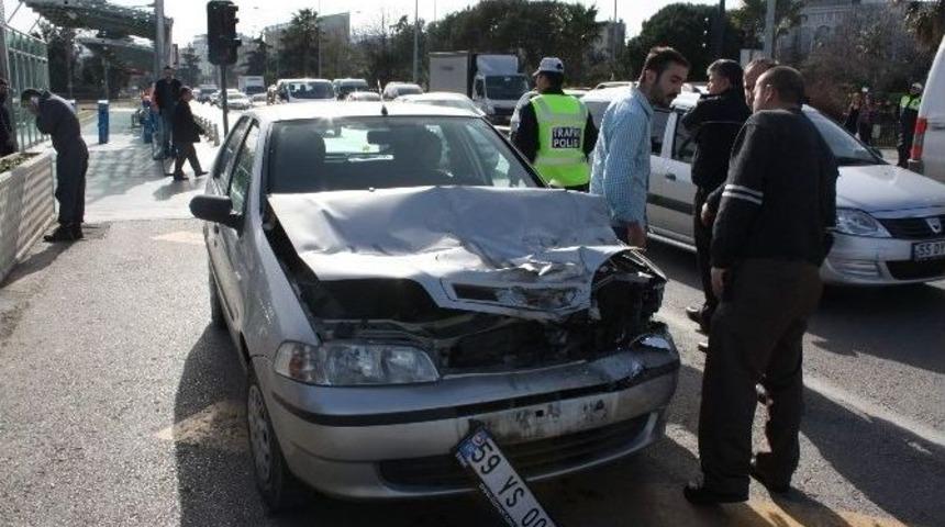 Samsun&rsquo;da Trafik Kazası: 1 Yaralı