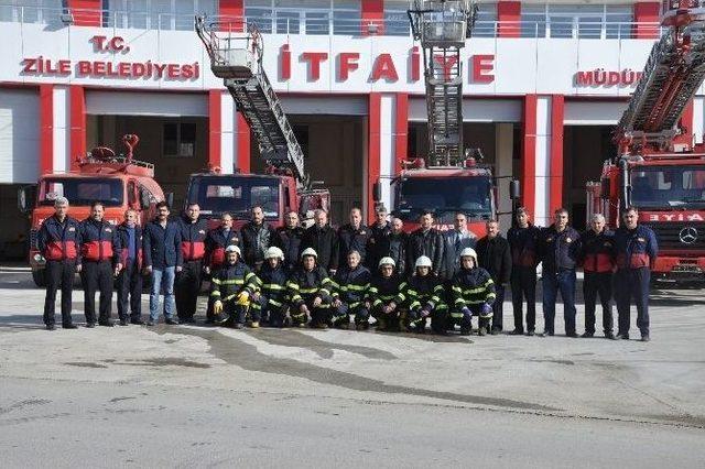 Zile’de Araç Yangını Tatbikatı