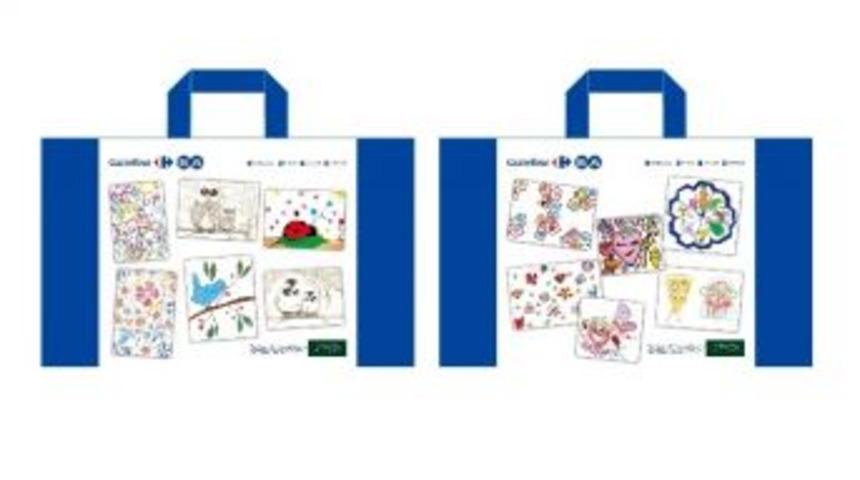 Dar&uuml;şşafakalı &Ouml;ğrencilerden Carrefoursa Alışveriş &Ccedil;antalarına Yepyeni Tasarımlar