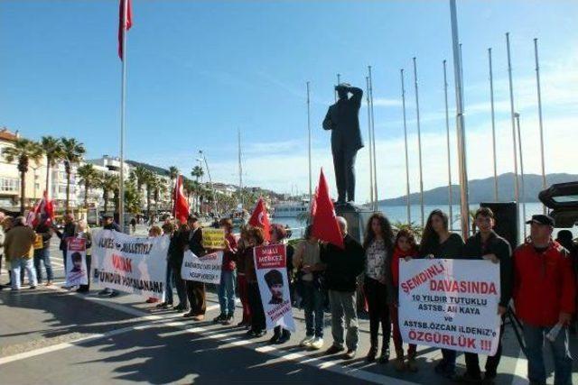 Vardiye Bizde Platformu'ndan Marmaris'te 123. Sessiz Çığlık Eylemi