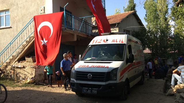 Konya'ya şehit ateşi düştü