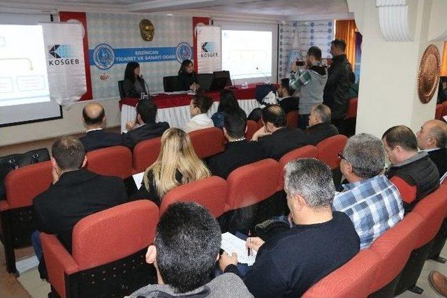 Erzincan Tso Üyelerine Kosgeb’ten Kobi Destek Proje Teklif Çağrısı Semineri