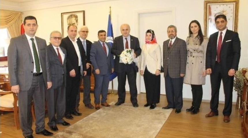 Ak Parti Ortahisar İl&ccedil;e Başkanı Altunbaş&rsquo;tan Kt&uuml; Rekt&ouml;r&uuml; Baykal&rsquo;a Ziyaret