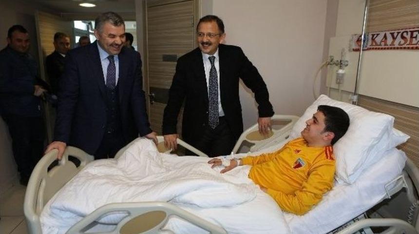 Başkan Özhaseki Hüseyin’i Ziyaret Etti