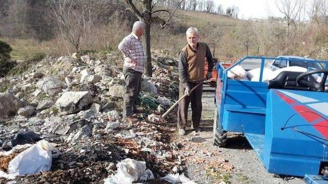 (özel Haber) Muhtardan Çöp Dökenlere Sıkı Takip