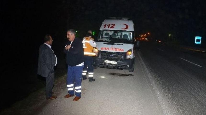 Trafik Kazasına Giden Ambulans Kaza Yaptı