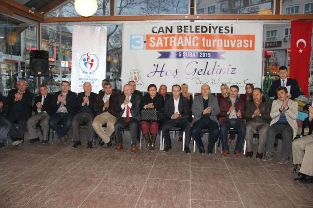 &Ccedil;an Belediyesi 3. Satran&ccedil; Turnuvası Sona Erdi
