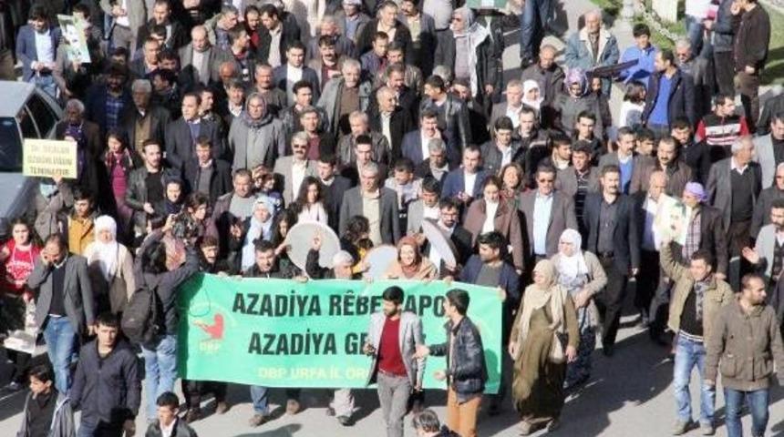 Şanlıurfa&rsquo;Da &Ouml;calan&rsquo;A &Ouml;zg&uuml;rl&uuml;k Y&uuml;r&uuml;y&uuml;ş&uuml;