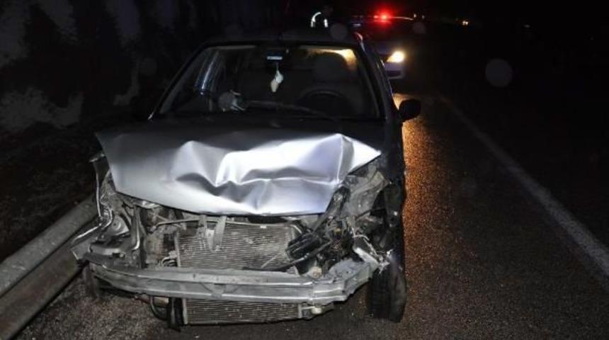 Kaza Yapan Astsubay Ve Ailesi Ara&ccedil; I&ccedil;inde Sıkıştı