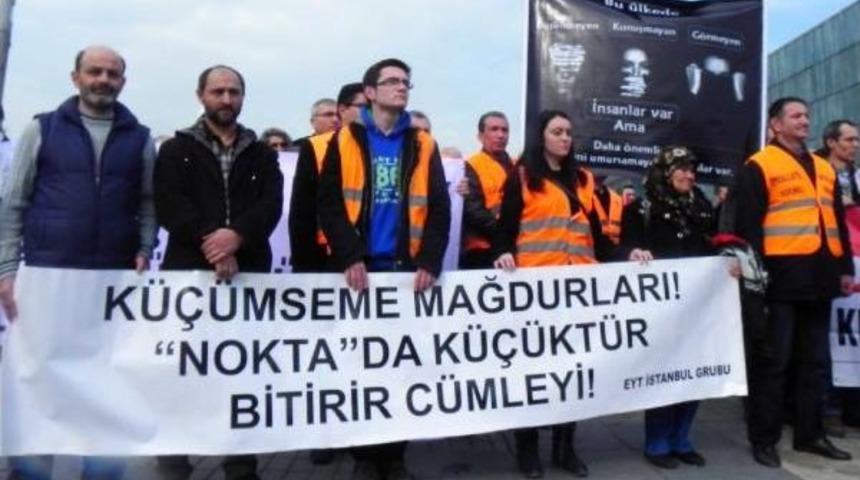 Emeklilikte Yaşa Takılanlar Platformu &Uuml;yeleri Y&uuml;r&uuml;y&uuml;ş Yaptı