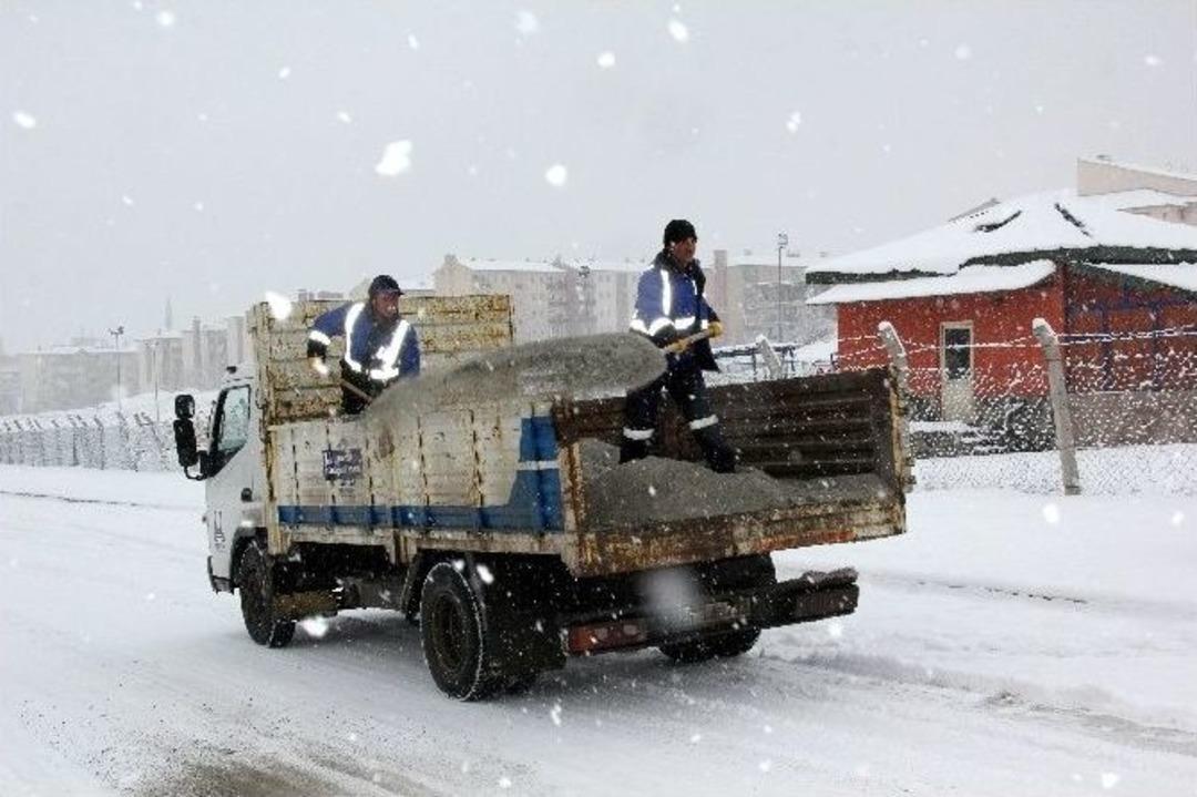 Erzurum&rsquo;da Yoğun Kar Yağışı