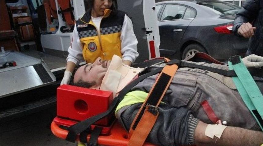 Avm İnşaatından D&uuml;şen İki İş&ccedil;i Yaralandı