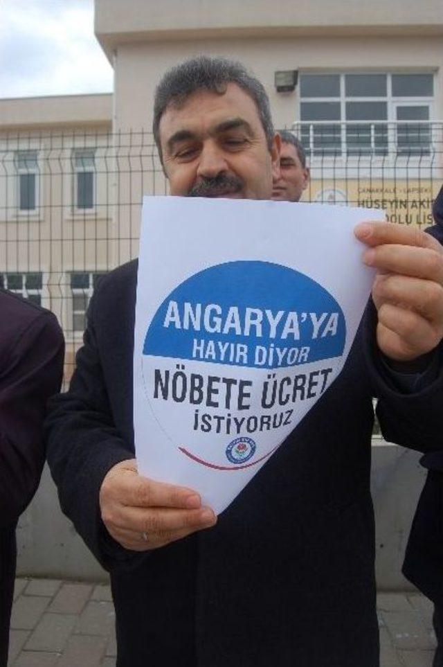 Öğretmenlerden Nöbet Protestosu