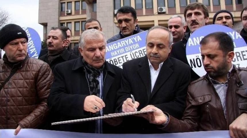 &Ouml;ğretmenlerden N&ouml;bet Ve Ek Ders &Uuml;creti Eylemi