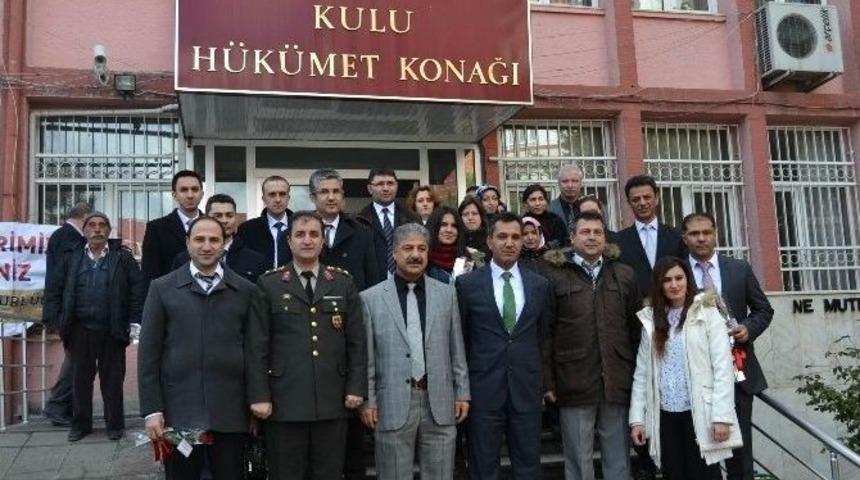 Kulu&rsquo;ya Atanan &Ouml;ğretmenlere Karşılama T&ouml;reni