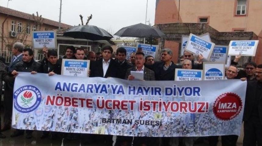 Eğitimciler, N&ouml;bet &Uuml;cretlerinin Arttırılmasını İstedi