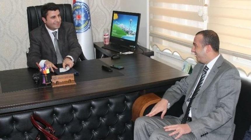 Mhp Battalgazi İl&ccedil;e Başkanı Şahin, İl&ccedil;e Emniyet M&uuml;d&uuml;rl&uuml;ğ&uuml;&rsquo;n&uuml; Ziyaret Etti