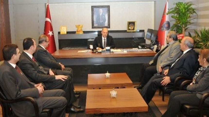 Gso Y&ouml;netiminden Emniyet M&uuml;d&uuml;r&uuml; Erhan G&uuml;lveren&rsquo;e Ziyaret