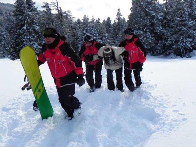 Uludağ da Kaybolan Kadın Öğretmeni Jandarma Kurtardı 1