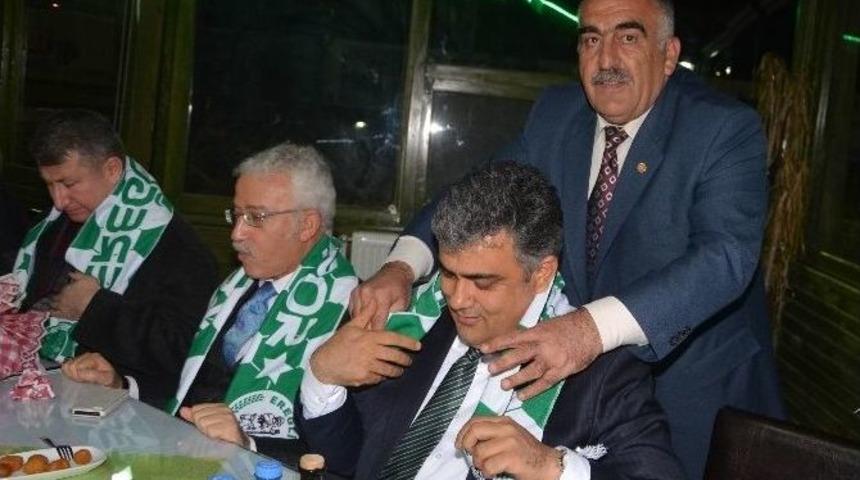 Ereğlispor&rsquo;a Destek Yemeği