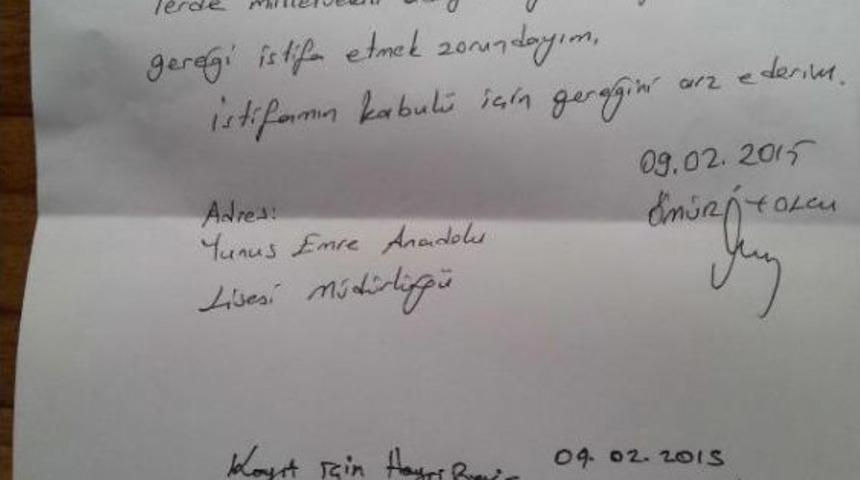 Milletvekili Adaylığı I&ccedil;in Istifa Eden &Ouml;ğretmene Soruşturma