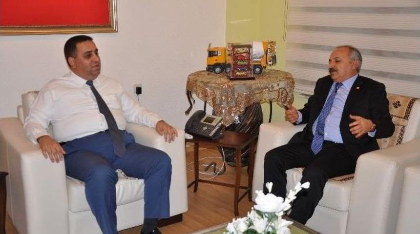 Mesob Başkanı Din&ccedil;er, Başkan Can&rsquo;ı Ziyaret Etti