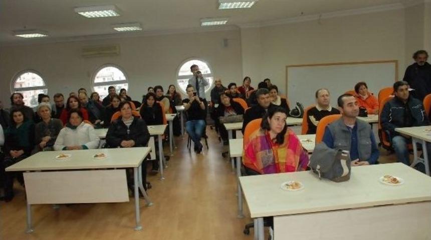 G&uuml;zelbah&ccedil;eli Alevilerden Başkan Atabay&rsquo;a Tebrik Ziyareti