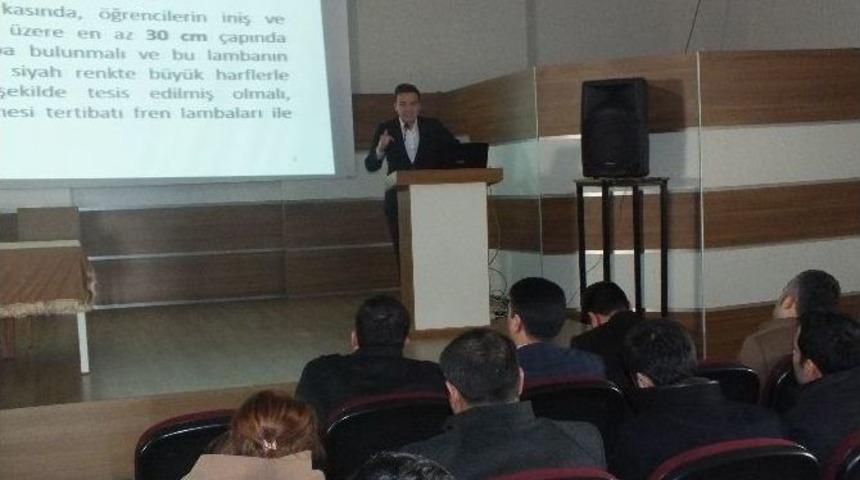 Taşımalı Hizmet Veren Şof&ouml;rlere Seminer
