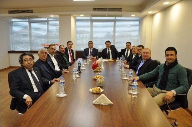 Başkan Can’dan, Ergezer, Koçak Ve Kaya’ya Ziyaret