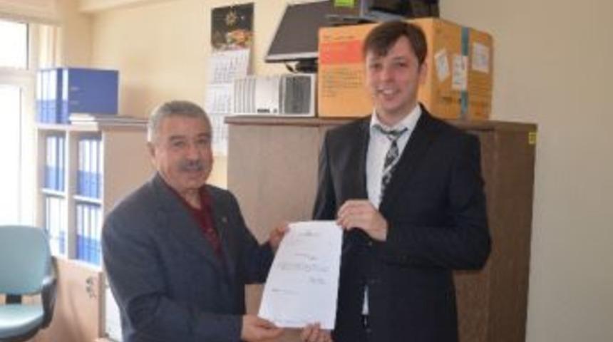 Ziraat Odası Başkanı Mustafa Korkmaz Mazbatasını Aldı