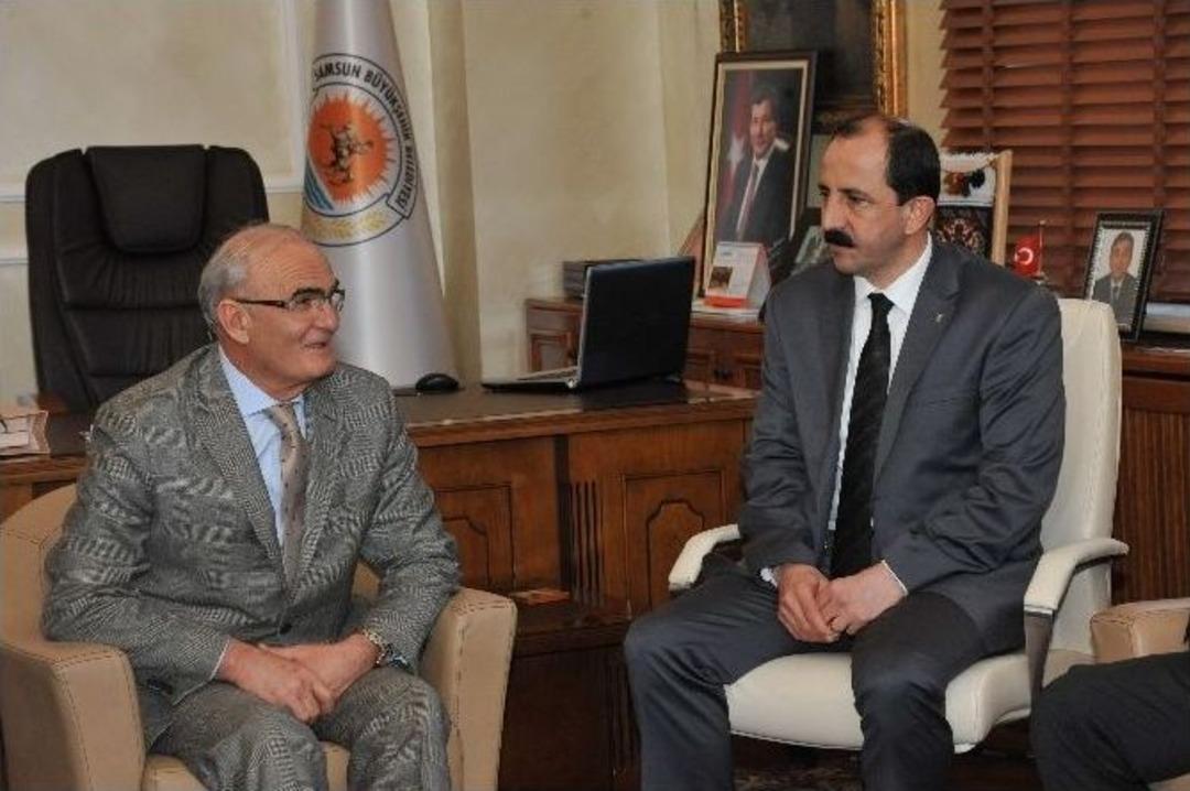 Ak Parti Samsun İl Y&ouml;netimi, Vali Ve Başkanı Ziyaret Etti