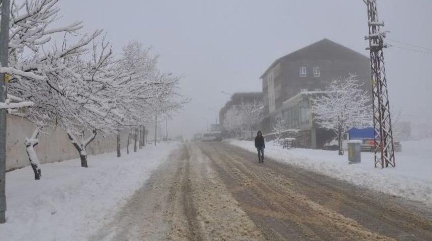 Sincik&rsquo;te Kar Yağışı Etkili Olmaya Devam Ediyor