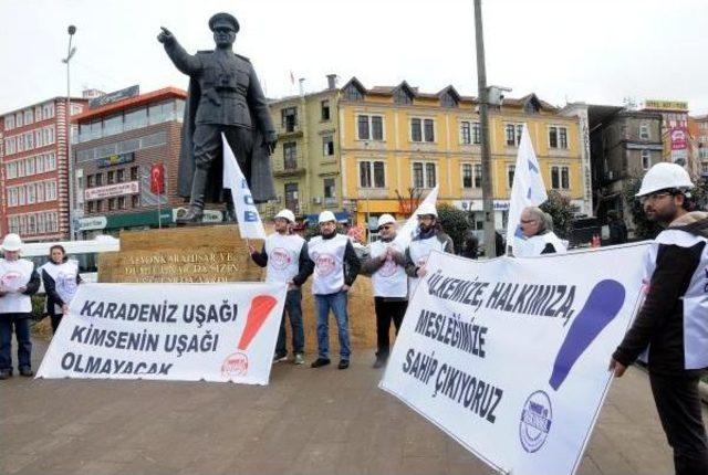 Ankara’Ya Yürüyen Tmmob Karadeniz Grubu Giresun’Da